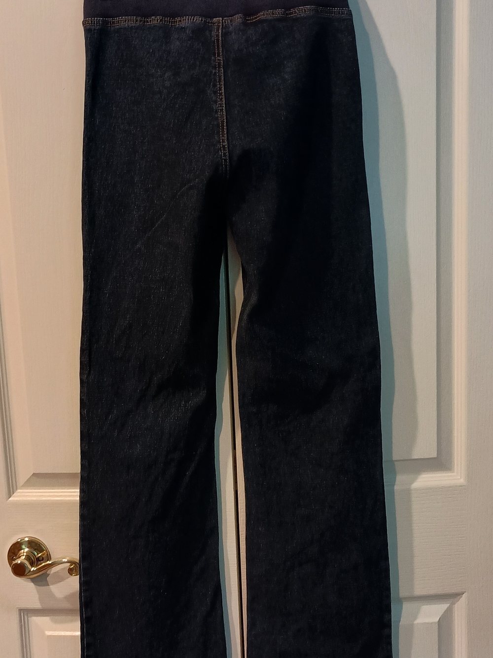 DG2 by Diane Gilman Dark Blue High-Waist Wide-Leg Jeans - Picture 6 of 9